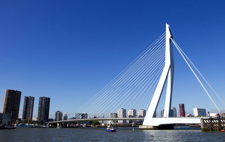 Erasmusbrücke in Rotterdam in den Niederlanden