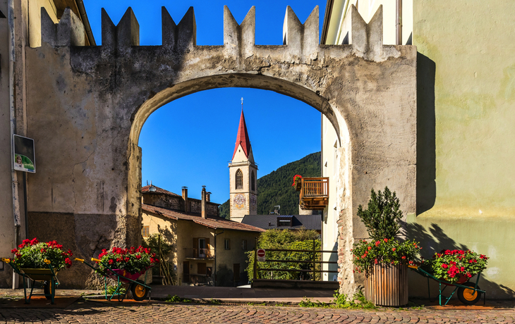 Mals im Vinschgau in Südtirol, Italien